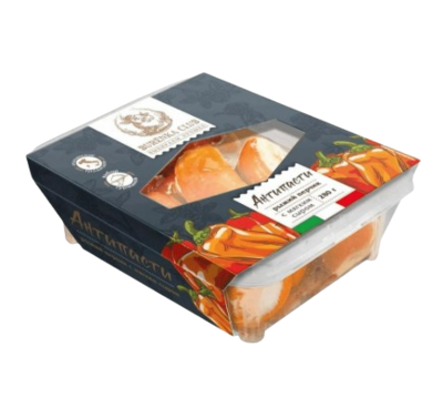 Антипасти Burenka Club рыжий перчик фарш. мягким сливочным сыром в масле 280гр - фото 31925