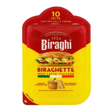 Сыр Gran Biraghi твердый нарезанный слайсами 32% 120г - фото 31938