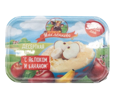 Десертная масса Масленково с яблоком и бананом 350гр - фото 32046