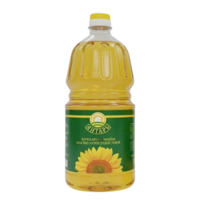 Масло Янтарь подсолнечное нерафинированное 2л - фото 32054