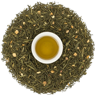 Чай зеленый с имбирем кг - фото 32113