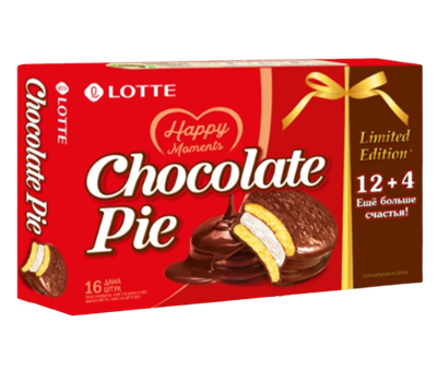 Печенье бисквитное Lotte Choco-Pie 448гр - фото 32142