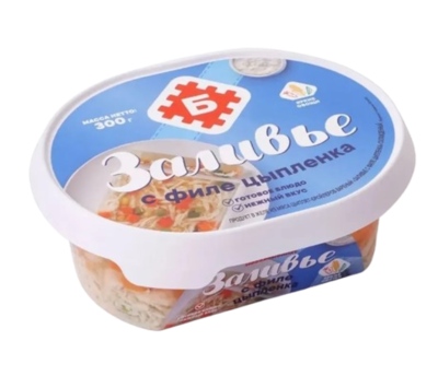 Заливье Брест с филе цыпленка желе из птицы 300гр - фото 32743