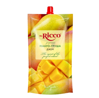 Джем Mr Ricco Манго-груша дой-пак 300гр - фото 32895