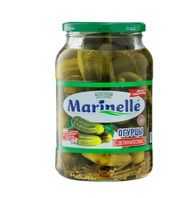 Огурцы Marinella деликатесные 9-12см 1000мл - фото 32956