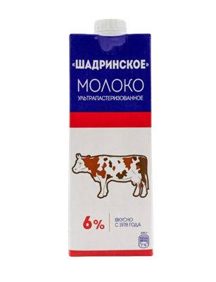 Молоко Шадринское жир.6% 950мл. - фото 32971