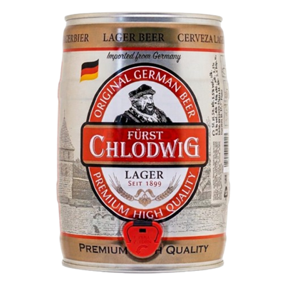 Пиво Furst Chlodwig Lager, 5,5% Германия ж/б 5л  - фото 36369