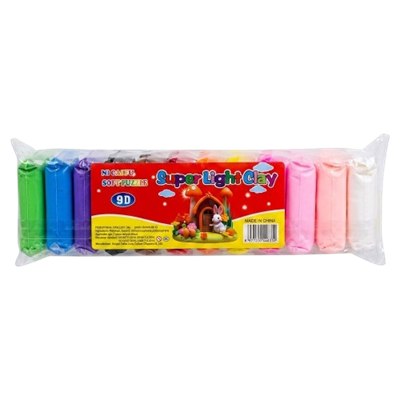 Пластилин воздушный Super Light Clay, 12 цветов - фото 37071
