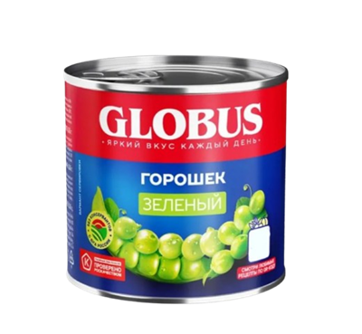 Горошек зеленый Globus 425мл - фото 37361