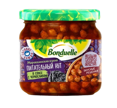 Нут Bonduelle с черносливом 350мл - фото 37555