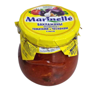 Баклажаны Marinelle с томатом и чесноком 500мл - фото 37597