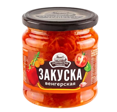 Закуска Семилукская трапеза Венгерская овощная 460гр - фото 37600