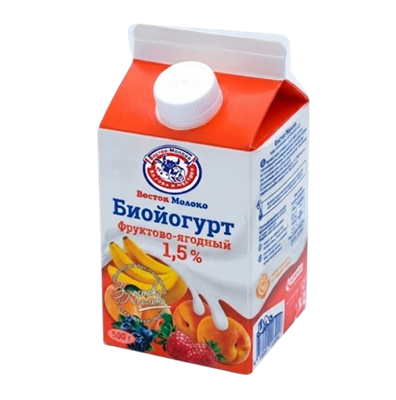 Биойогурт Восток Молоко фруктово-ягодный 1,5% т/пак 0.5л  - фото 37768