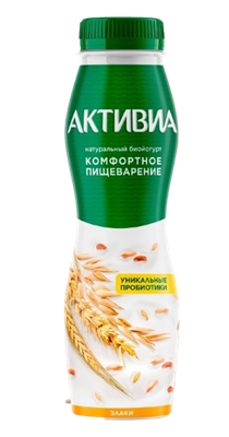 Йогурт питьевой Активиа Злаки 260гр. - фото 37780