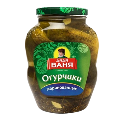 Огурцы Дядя Ваня маринованные слабокислые 1,8л - фото 38050