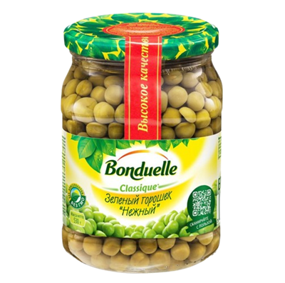 Горошек Bonduelle Нежный 580мл - фото 38555