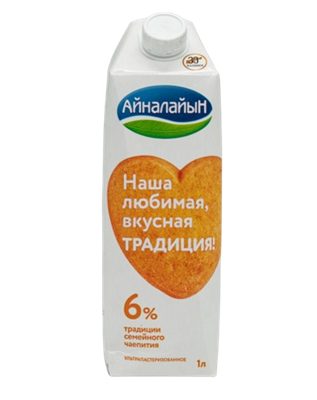 Молоко Айналайын 6% 1 л - фото 38573