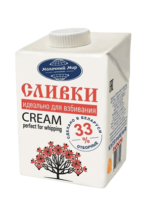 Сливки Молочный Мир 33% 500мл - фото 38600