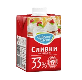 Сливки Чудское озеро 33% 0,5л - фото 38602