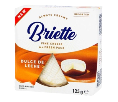 Сыр Briette Dulce de leche мягкий с белой плесенью 60% 125 гр - фото 38648
