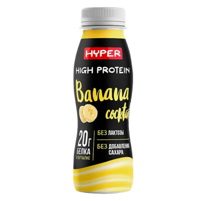 Коктейль Hyper со вкусом банана 0,4% 250гр - фото 38804