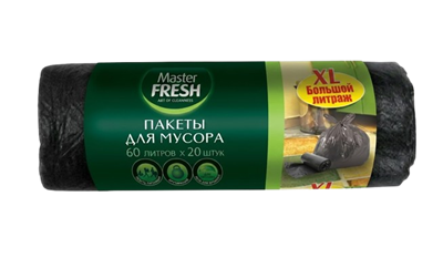 Мешки для мусора 60 л 10шт - фото 39279