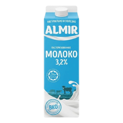 Молоко Almir 3,2% 0,9л  - фото 39343
