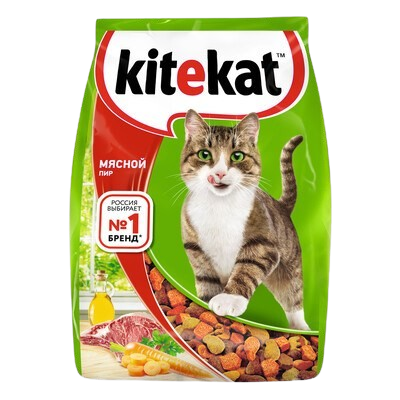 Сухой корм Кити-Кэт  Мясной Пир для кошек в пакете 350гр - фото 39351