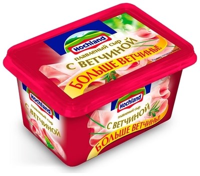 Сыр Хохланд с ветчиной 400гр ванна - фото 6855
