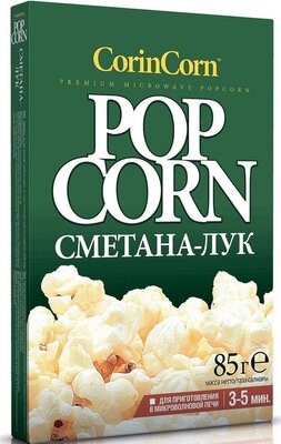 Попкорн CorinCorn сметана лук 85гр - фото 7094