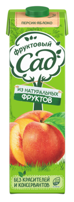 Сок Фруктовый Сад Персик-Яблоко с мякотью 0.95 л - фото 7368