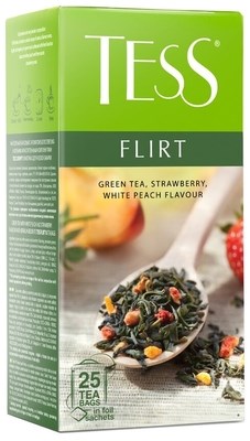 Чай зеленый Tess Flirt 25 пакетов - фото 8391