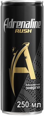 Энергетический напиток в банке Adrenaline Rush 0.25 л - фото 9444