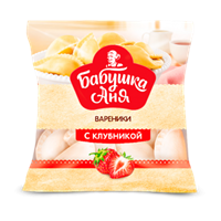 Вареники Бабушка Аня с клубникой 430гр