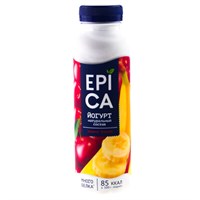 Питьевой йогурт Epica с вишней и бананом 260гр