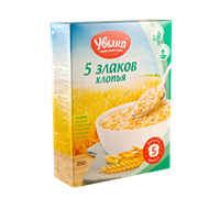 Увелка Хлопья 5 злаков 400гр