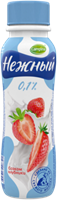 Campina Нежный 320гр жир 0,1% с соком Клубники