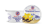 Творожная масса с ванилином 4.5% 200гр 