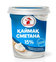 Сметана Багратион жир 15% 380гр