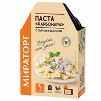 Паста Карбонара с сыром и беконом Мираторг 260гр