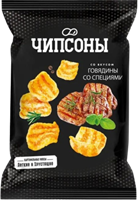 Чипсы "Чипсоны" Говядина со специями 90 гр.