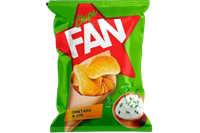 Чипсы "FAN" Сметана и лук 65гр