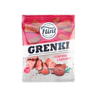 Гренки Flint ржаные со вкусом телятина с аджикой 100 гр. 