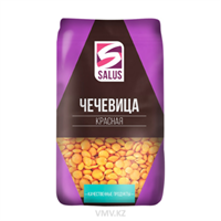 Крупа SALUS Чечевица красная 800гр