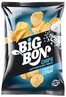 Чипсы BIGBON со вкусом Морской солью 75гр