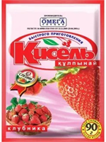 Кисель Омега Клубника 90гр