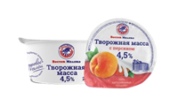 Творожная масса с персиком 4.5% 200гр 