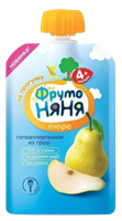 Пюре Фруто-Няня 90гр пауч грушевое