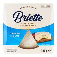 Сыр Briette Creamy & Blue с голубой плесенью 60% 125гр