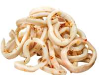 Кальмар в чесночном масле